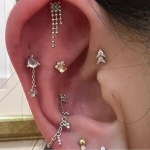 Modern Mood Leia - Yellow Gold Moonstone and Diamonds